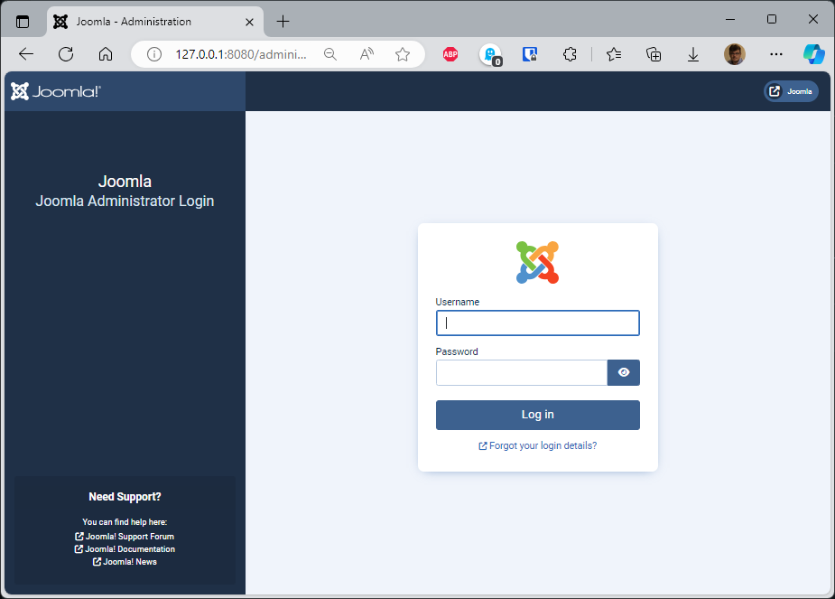 Joomla administrator