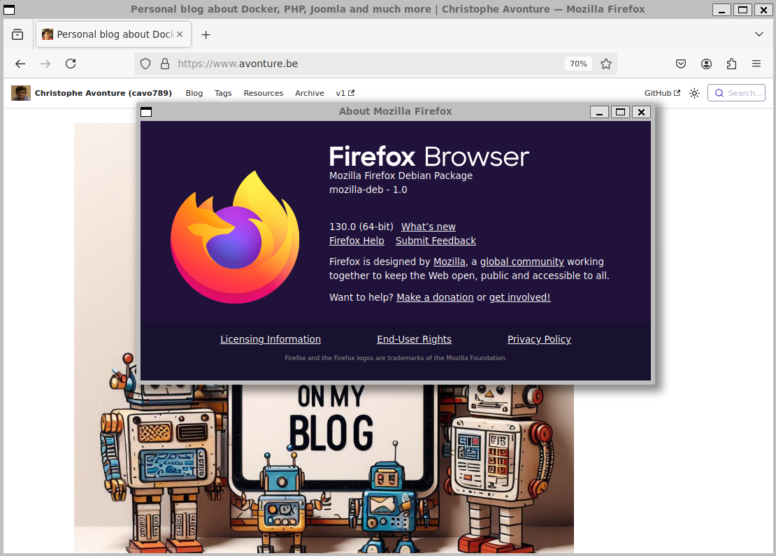 Running Firefox in a window