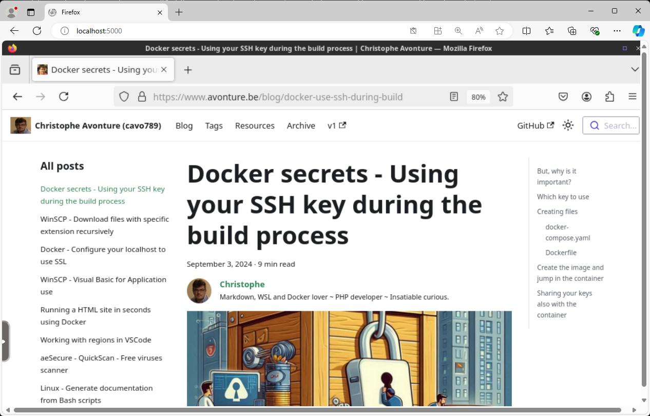 Start Firefox inside Docker in Edge