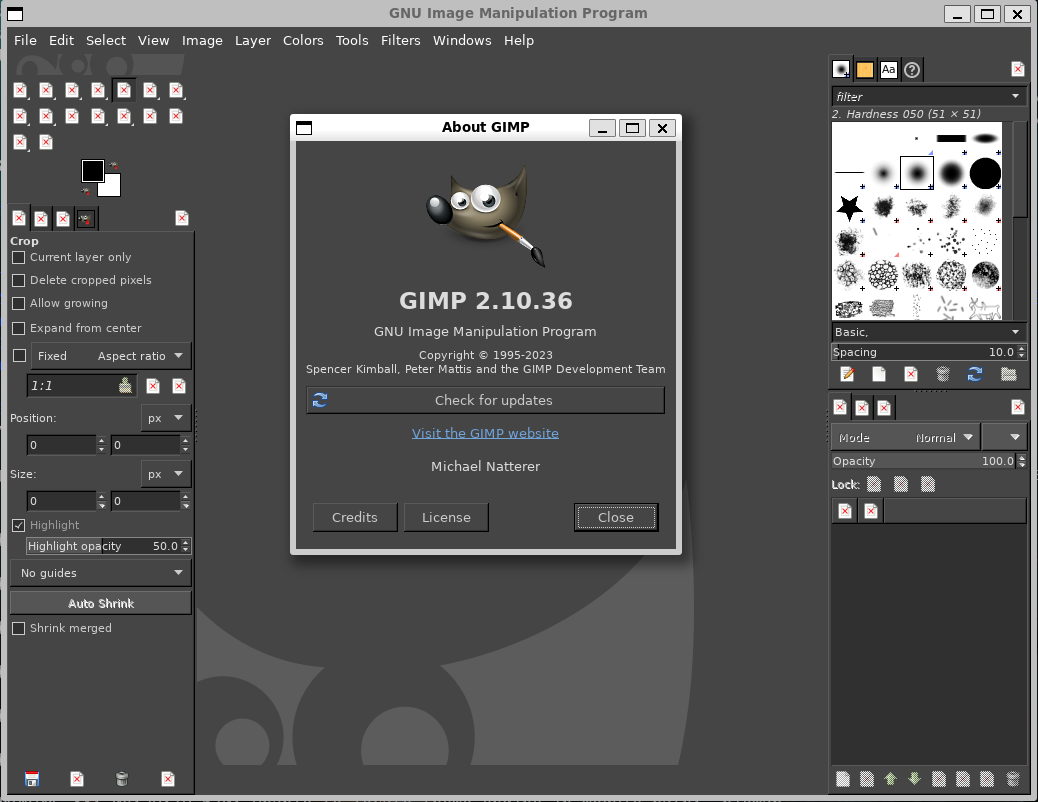 Running GIMP for Linux in a Docker container