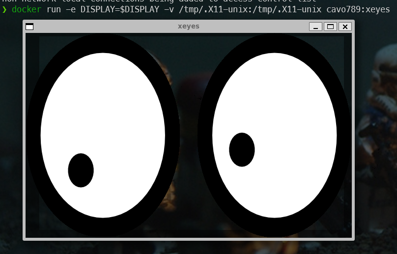 xeyes under Docker